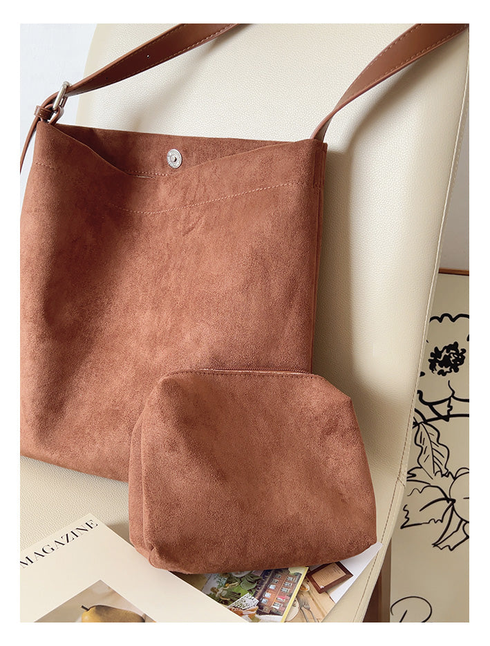 Soft Suede Shoulder Bag