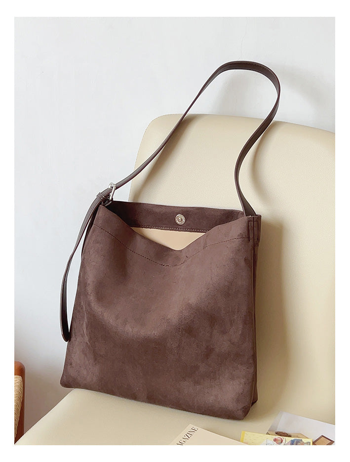 Soft Suede Shoulder Bag