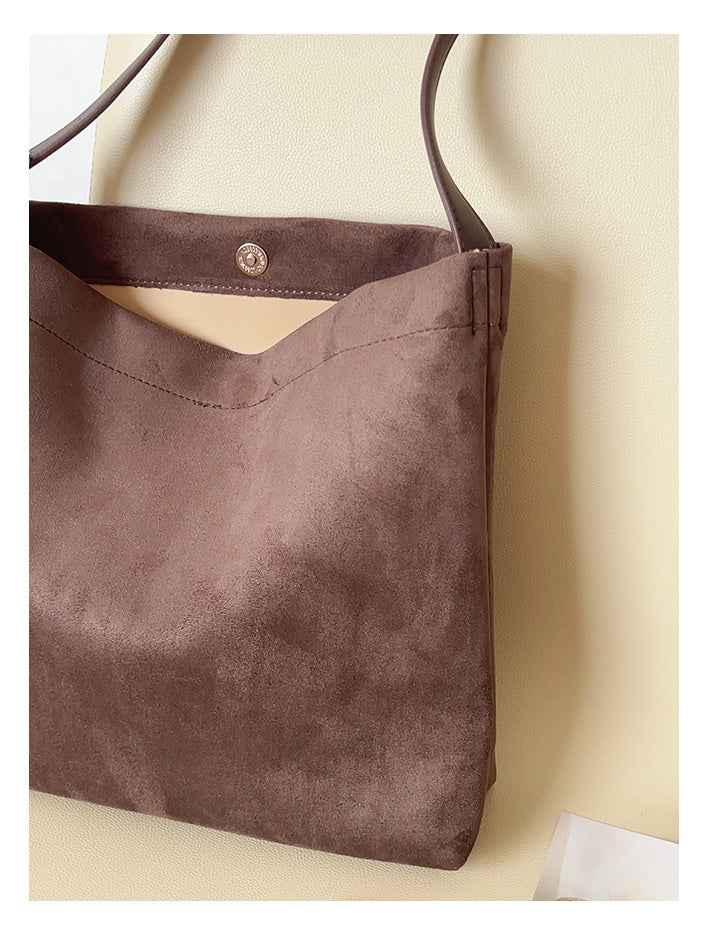 Soft Suede Shoulder Bag