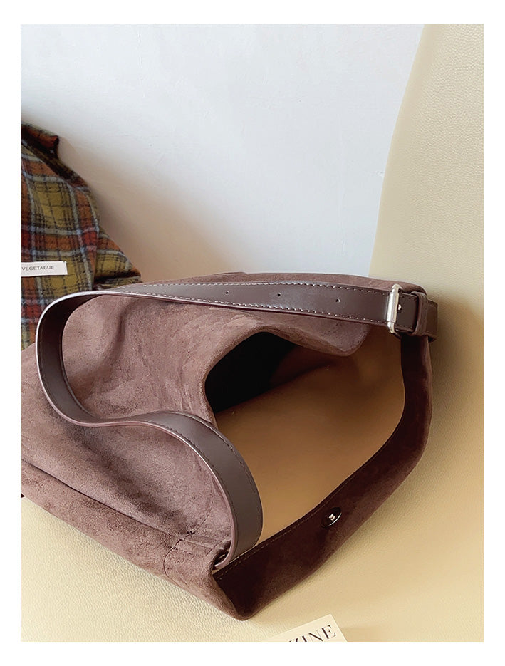 Soft Suede Shoulder Bag