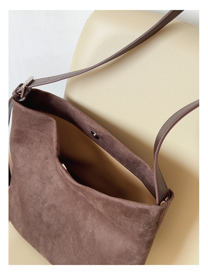 Soft Suede Shoulder Bag