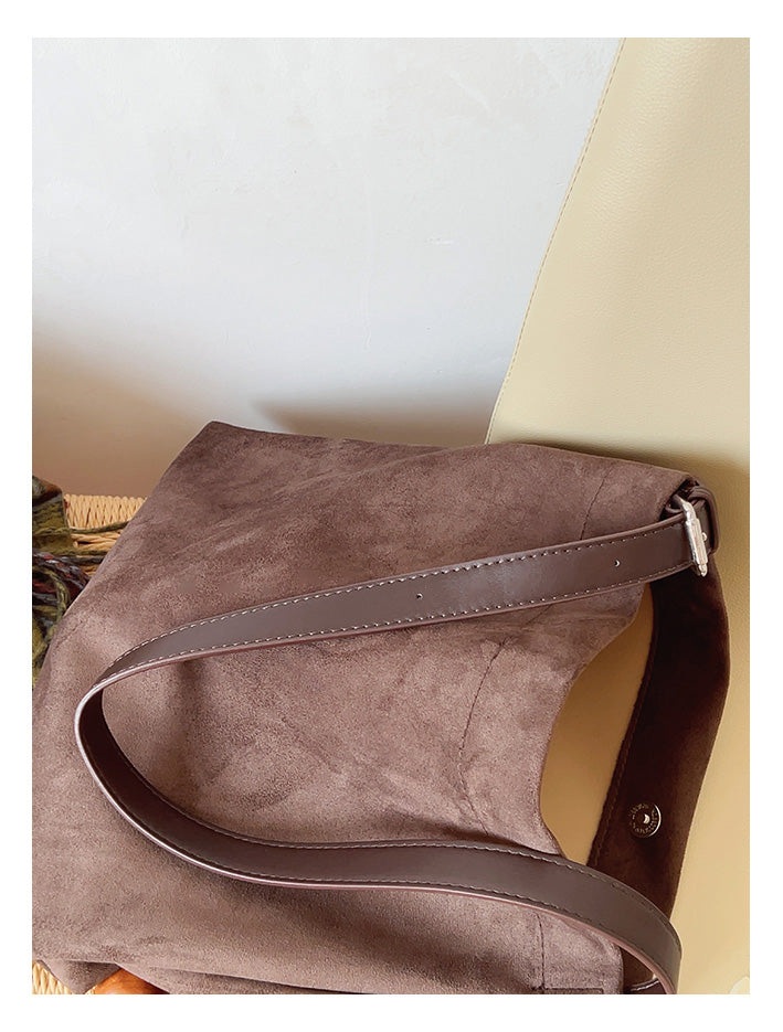 Soft Suede Shoulder Bag