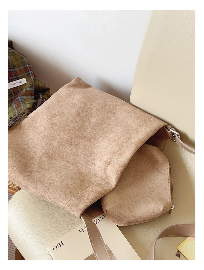 Soft Suede Shoulder Bag