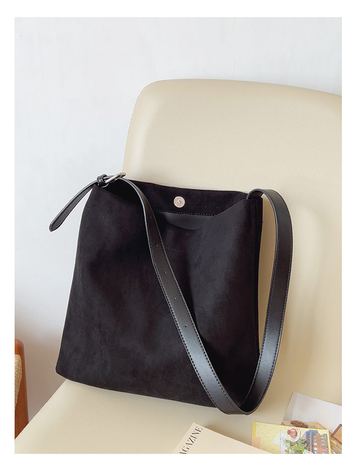 Soft Suede Shoulder Bag