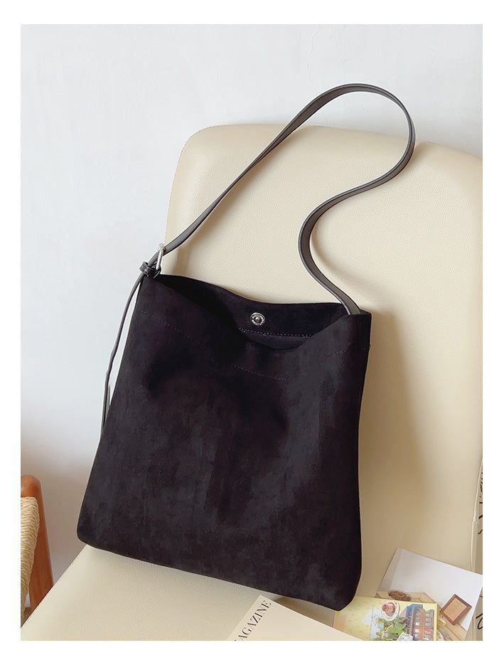 Soft Suede Shoulder Bag