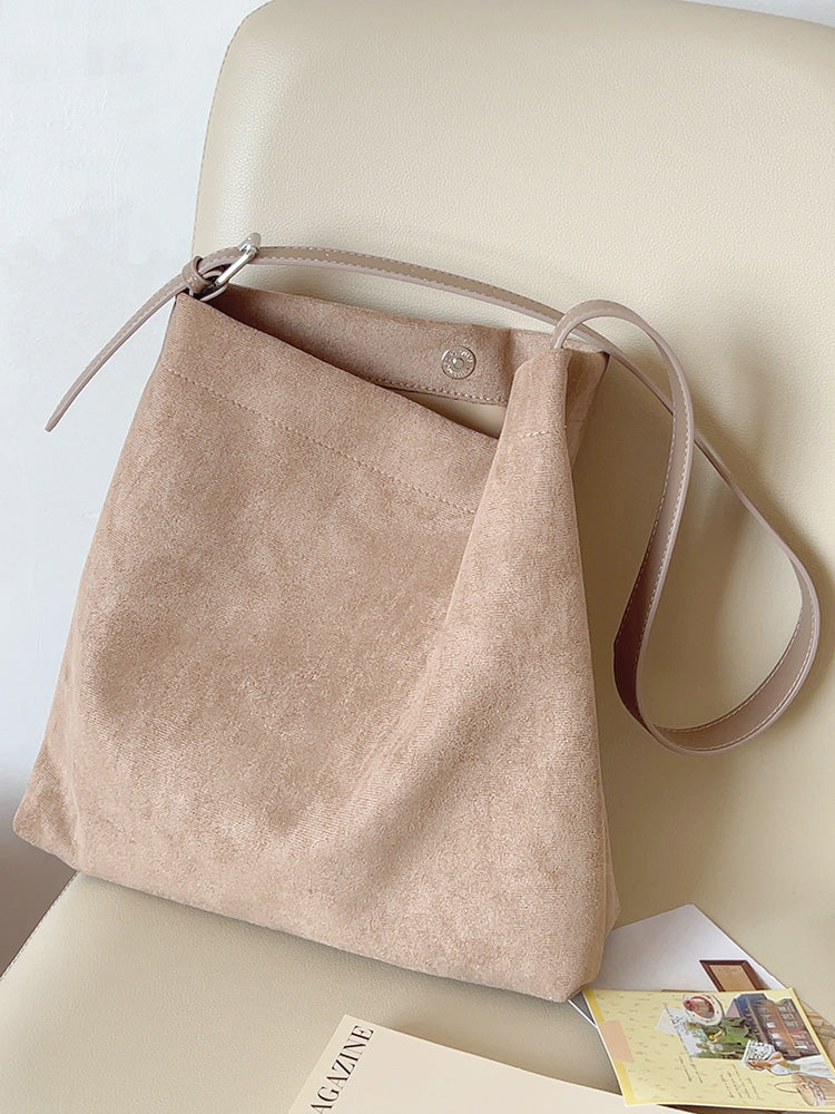Soft Suede Shoulder Bag