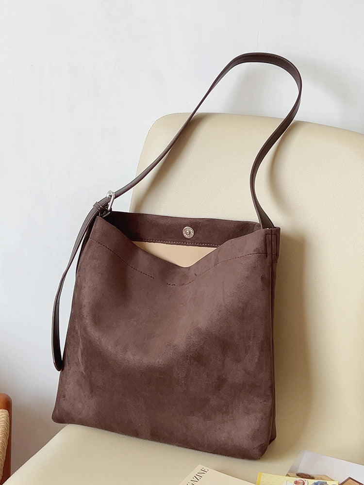 Soft Suede Shoulder Bag