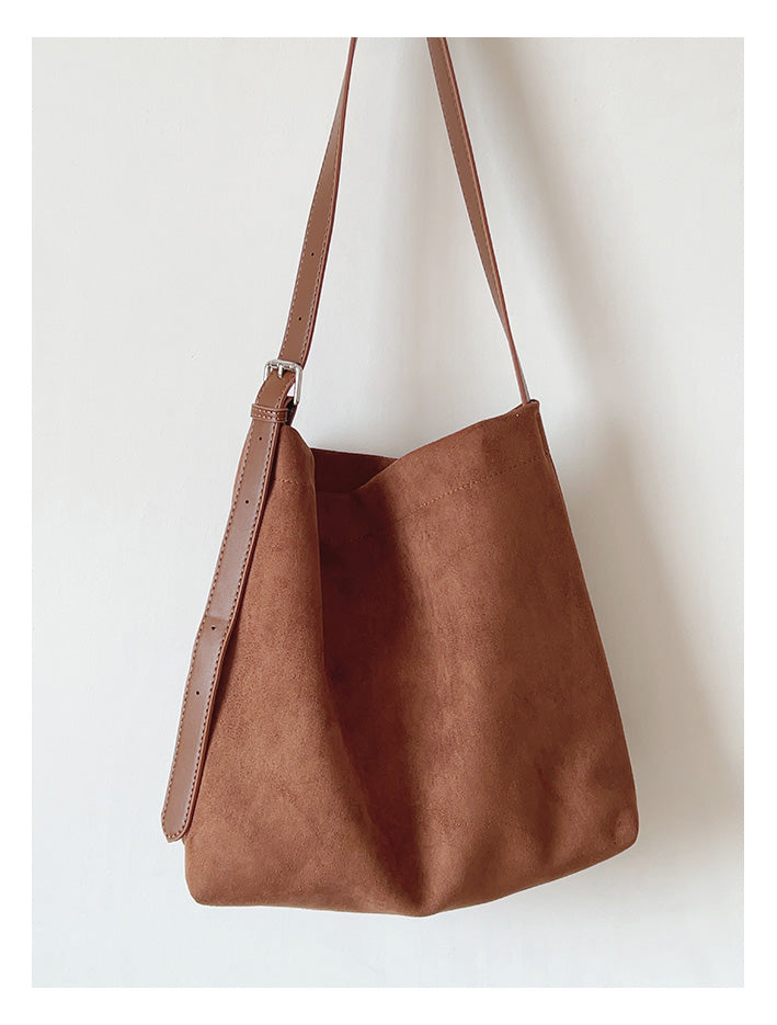 Soft Suede Shoulder Bag
