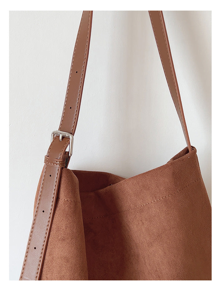 Soft Suede Shoulder Bag