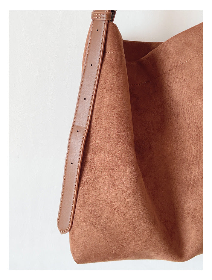 Soft Suede Shoulder Bag