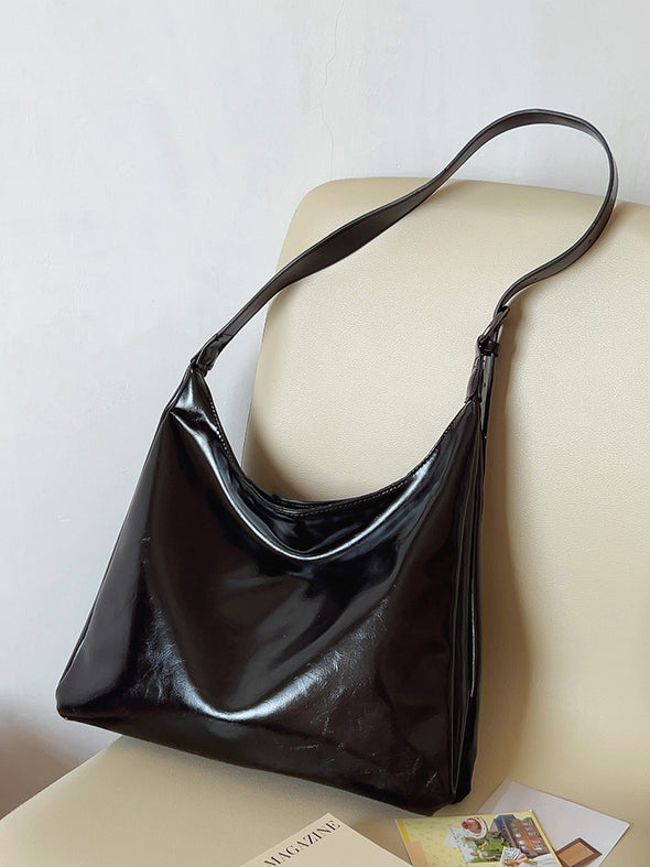 Elena Handbags Simple Leather Tote Bag