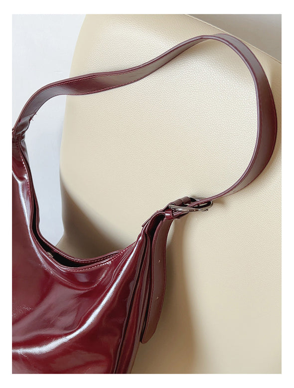 Elena Handbags Simple Leather Tote Bag