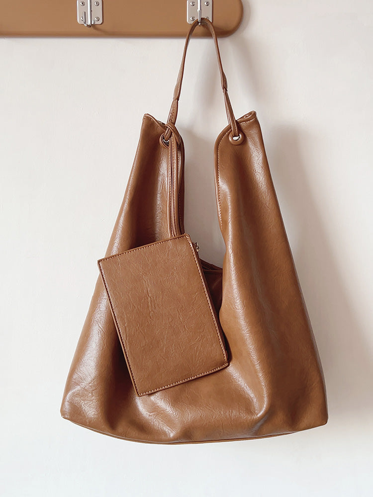 Simple Leather Tote Bag