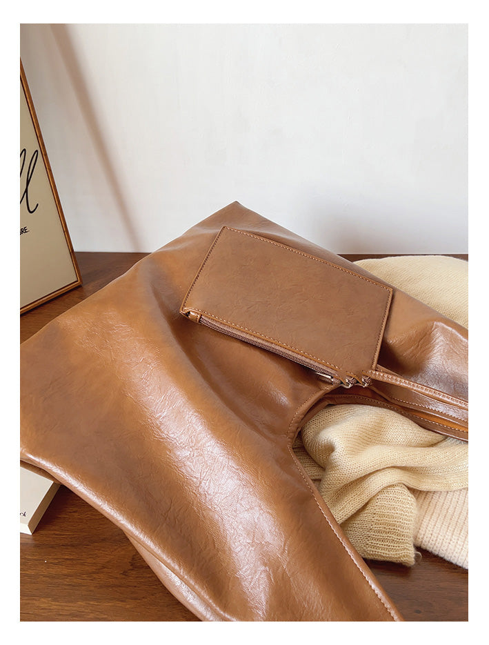 Simple Leather Tote Bag