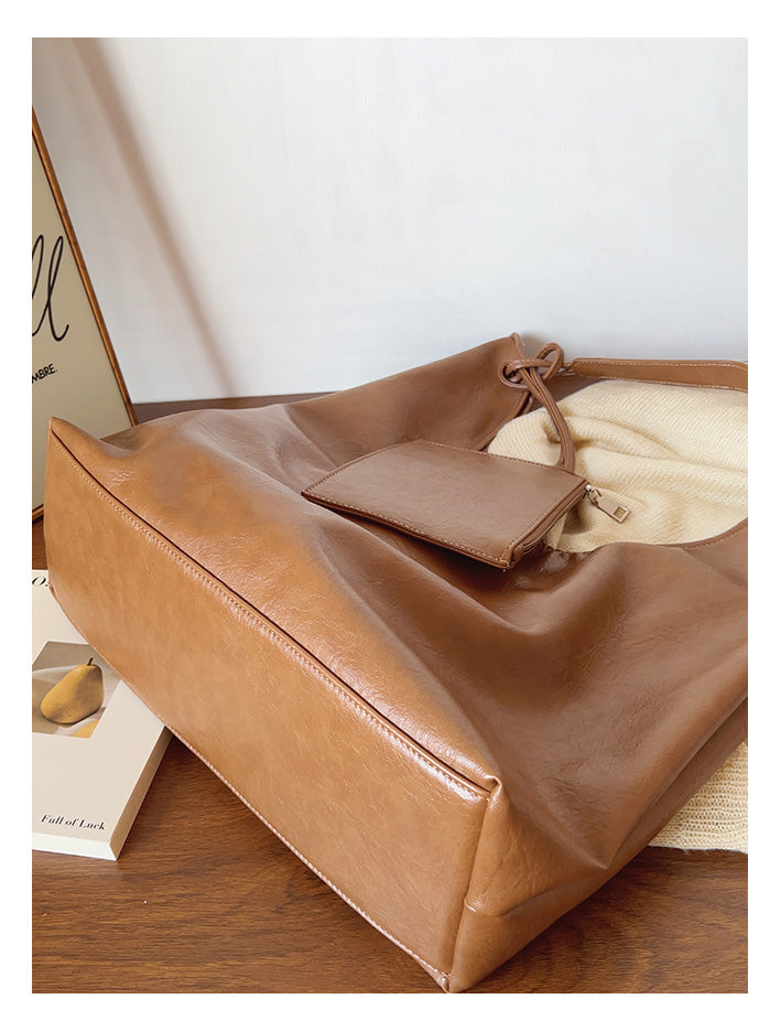 Simple Leather Tote Bag