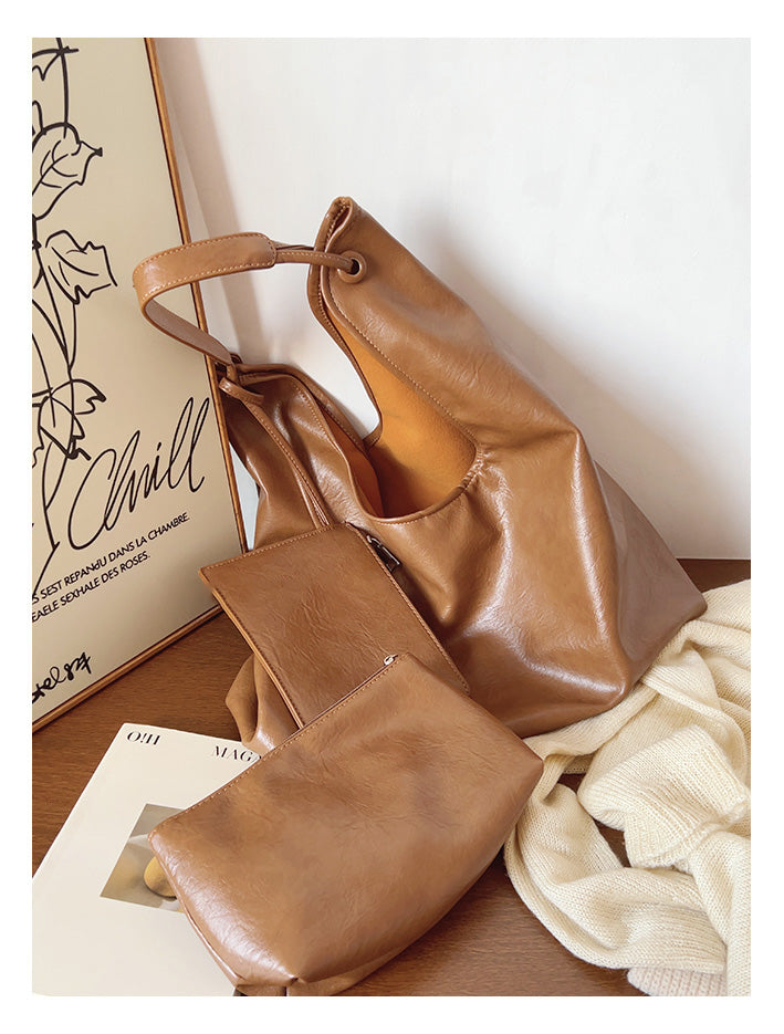 Simple Leather Tote Bag