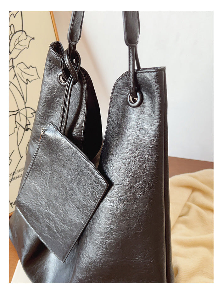 Simple Leather Tote Bag