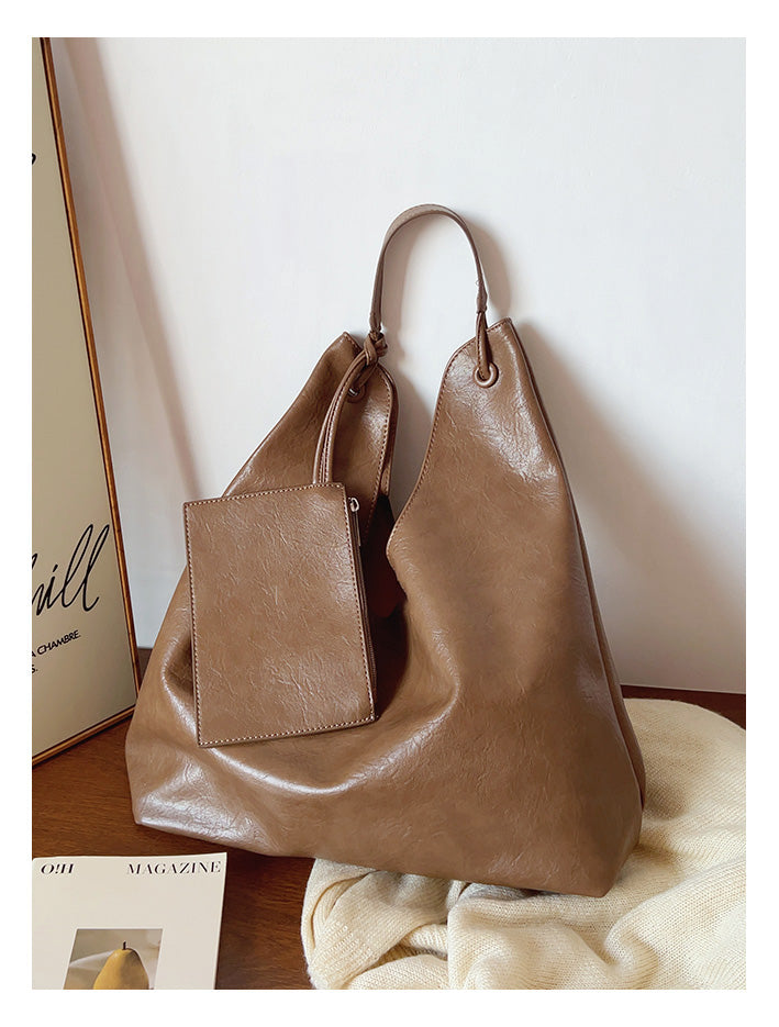 Simple Leather Tote Bag
