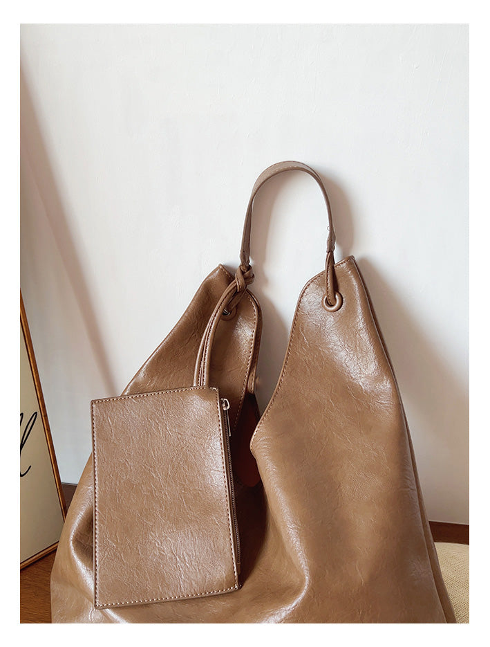 Simple Leather Tote Bag