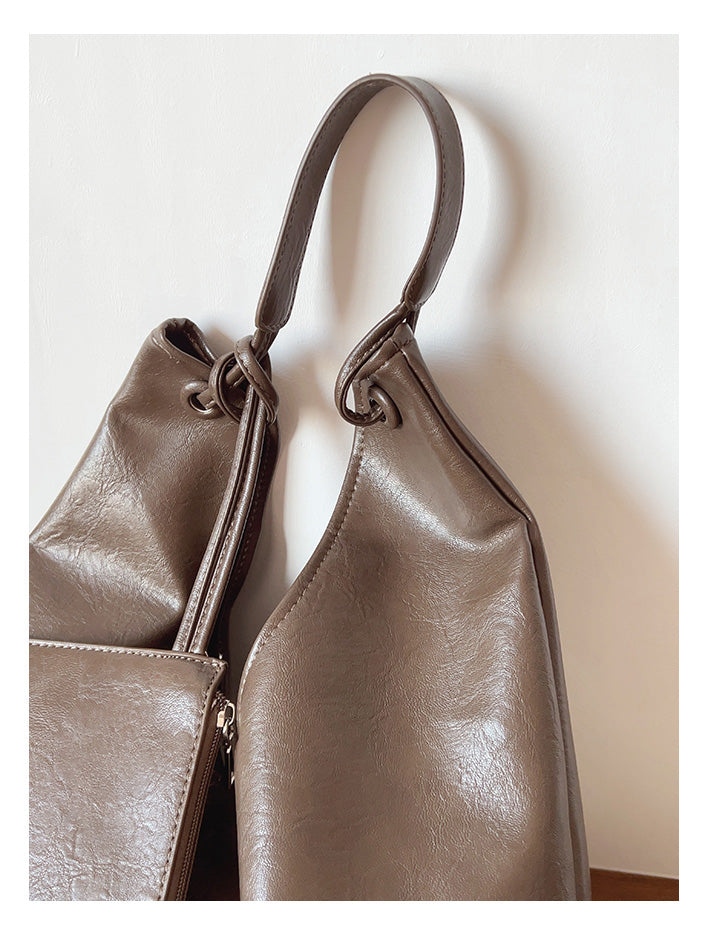Simple Leather Tote Bag