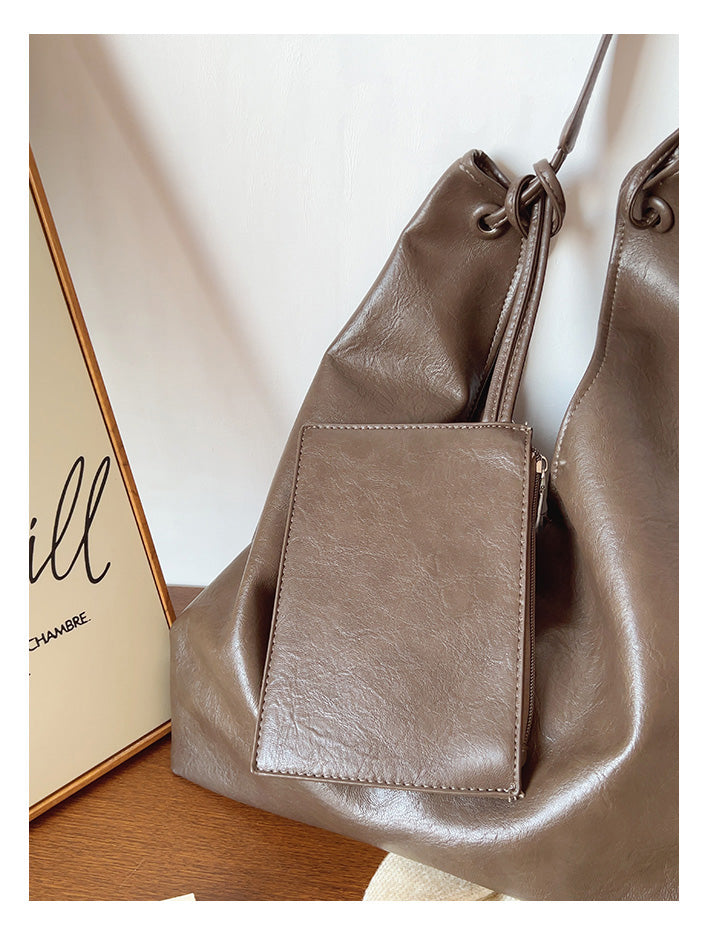 Simple Leather Tote Bag