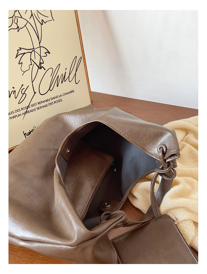 Simple Leather Tote Bag
