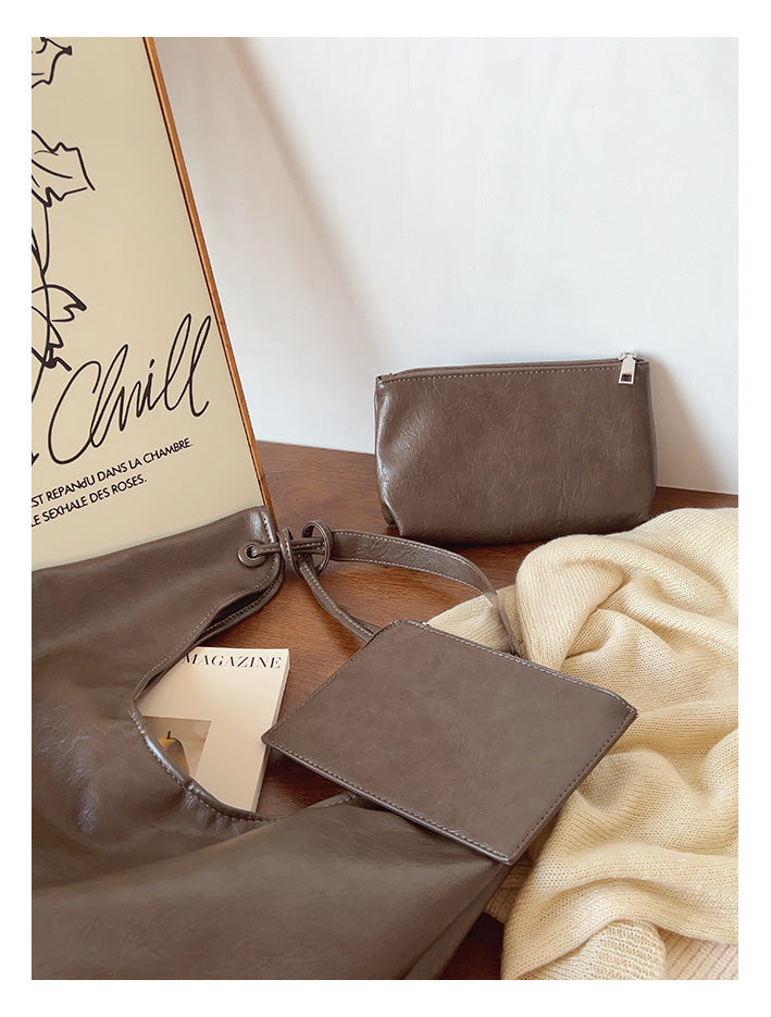 Simple Leather Tote Bag