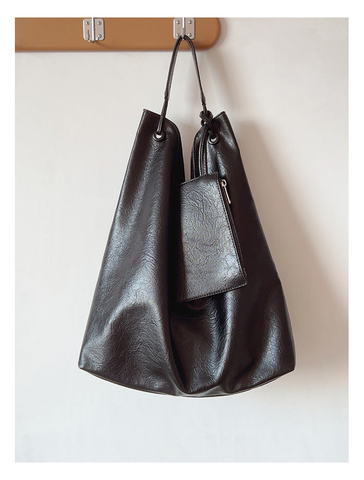 Simple Leather Tote Bag