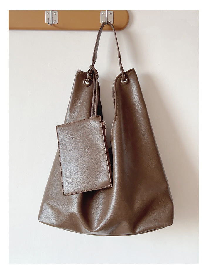 Simple Leather Tote Bag