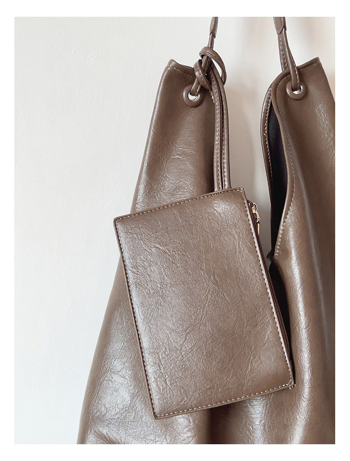 Simple Leather Tote Bag