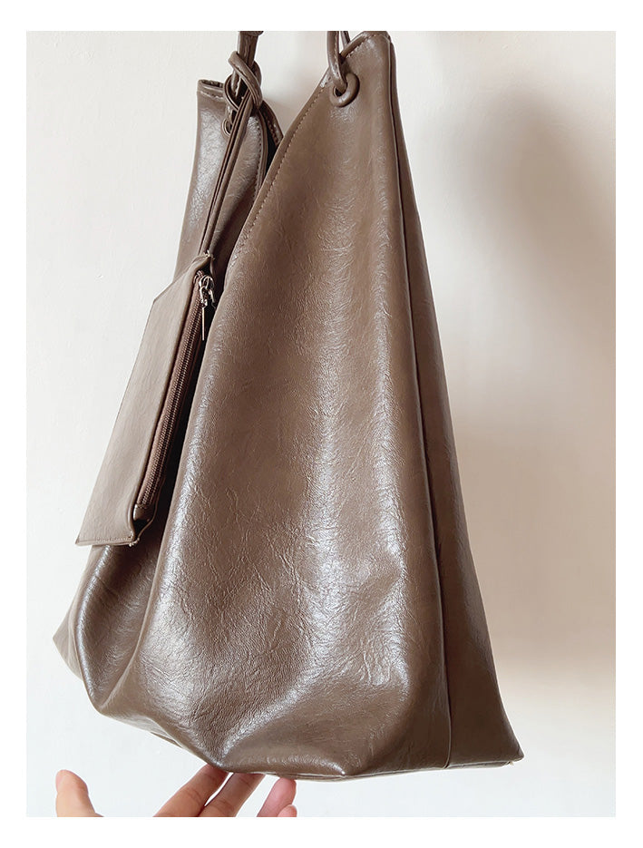 Simple Leather Tote Bag