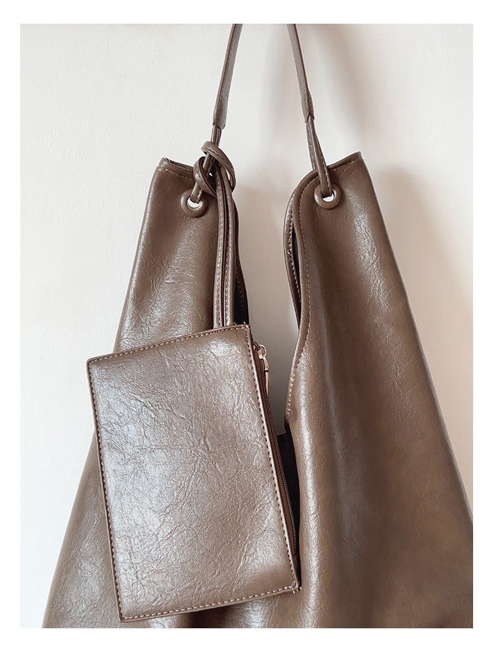 Simple Leather Tote Bag