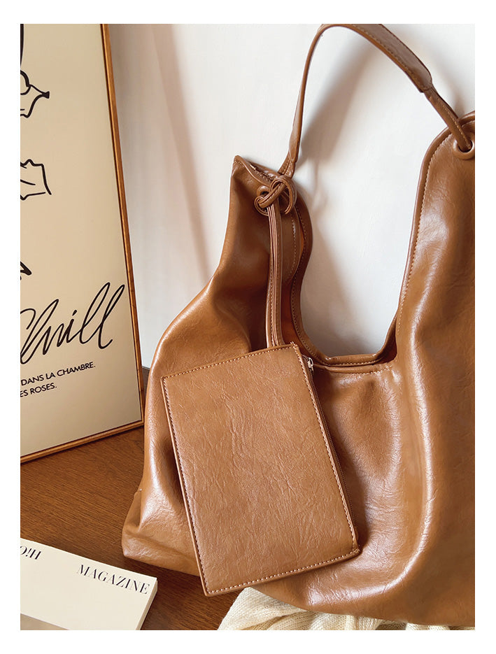 Simple Leather Tote Bag