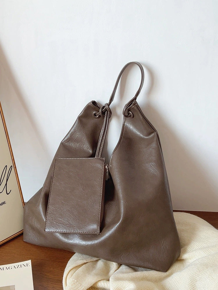 Simple Leather Tote Bag