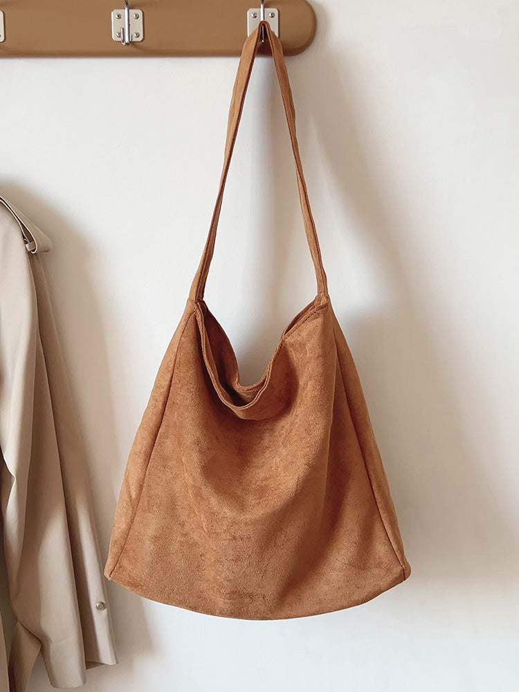 Soft Suede Shoulder Bag