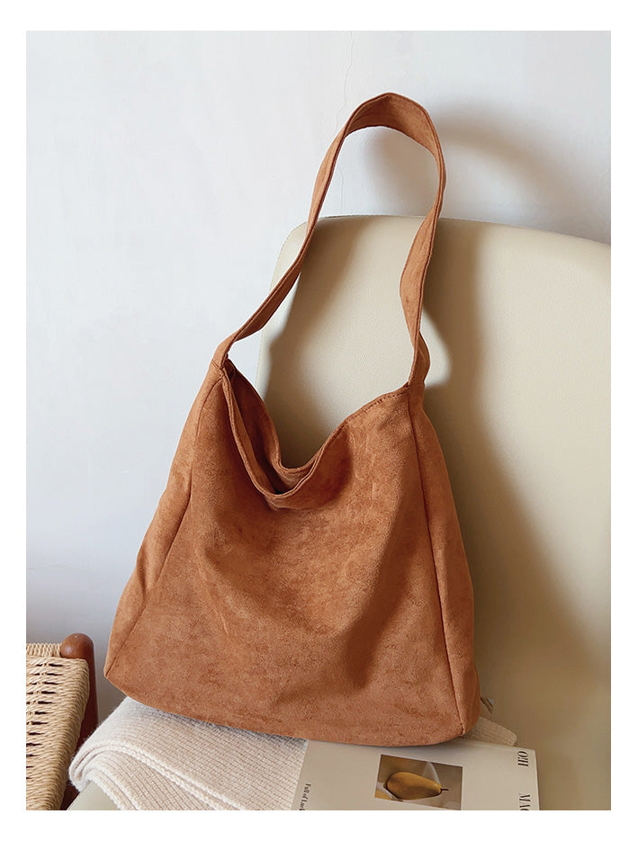 Soft Suede Shoulder Bag