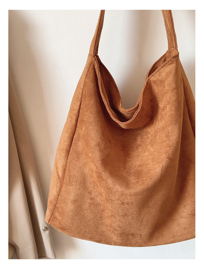 Soft Suede Shoulder Bag