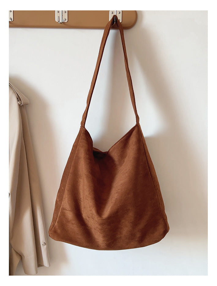 Soft Suede Shoulder Bag