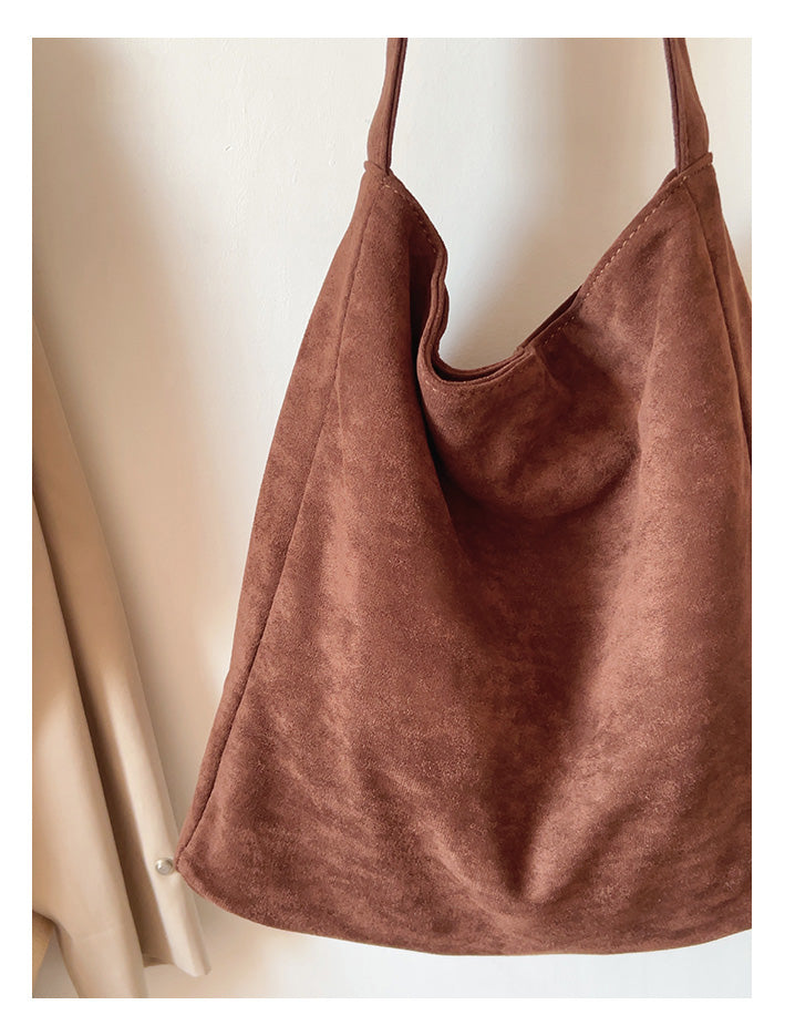 Soft Suede Shoulder Bag