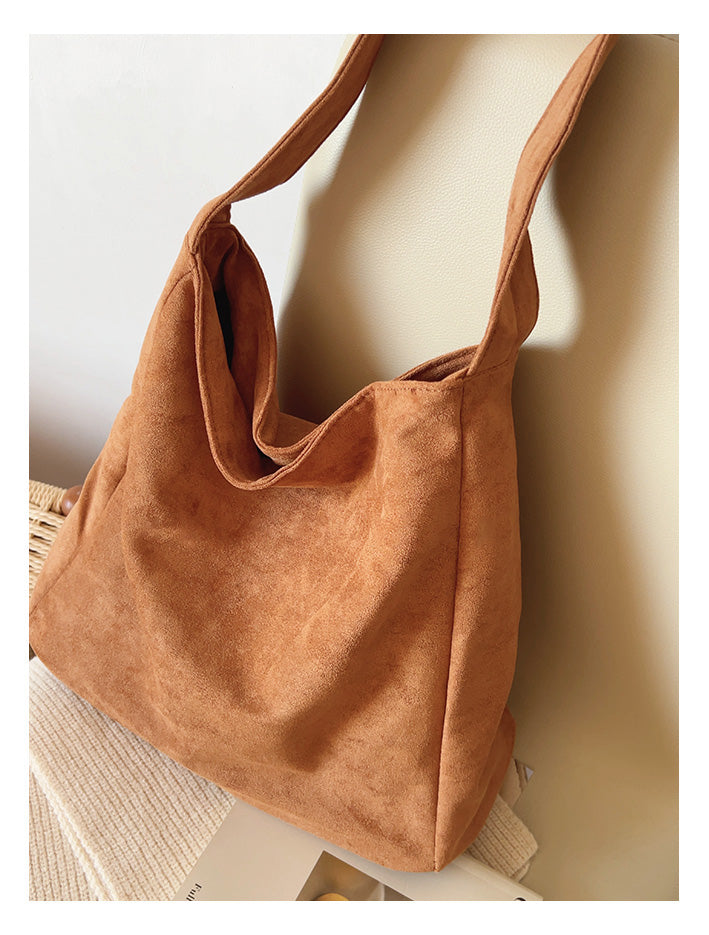 Soft Suede Shoulder Bag