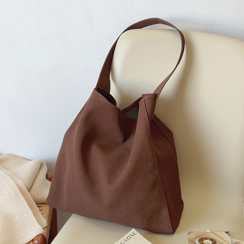 Soft Suede Shoulder Bag
