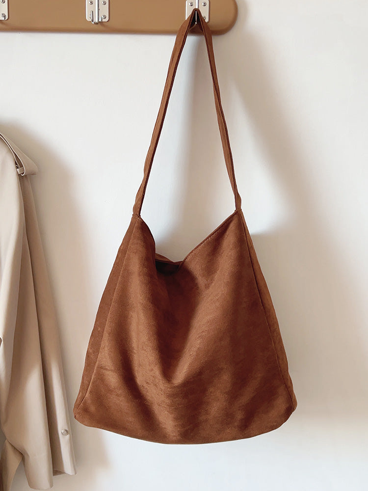 Soft Suede Shoulder Bag
