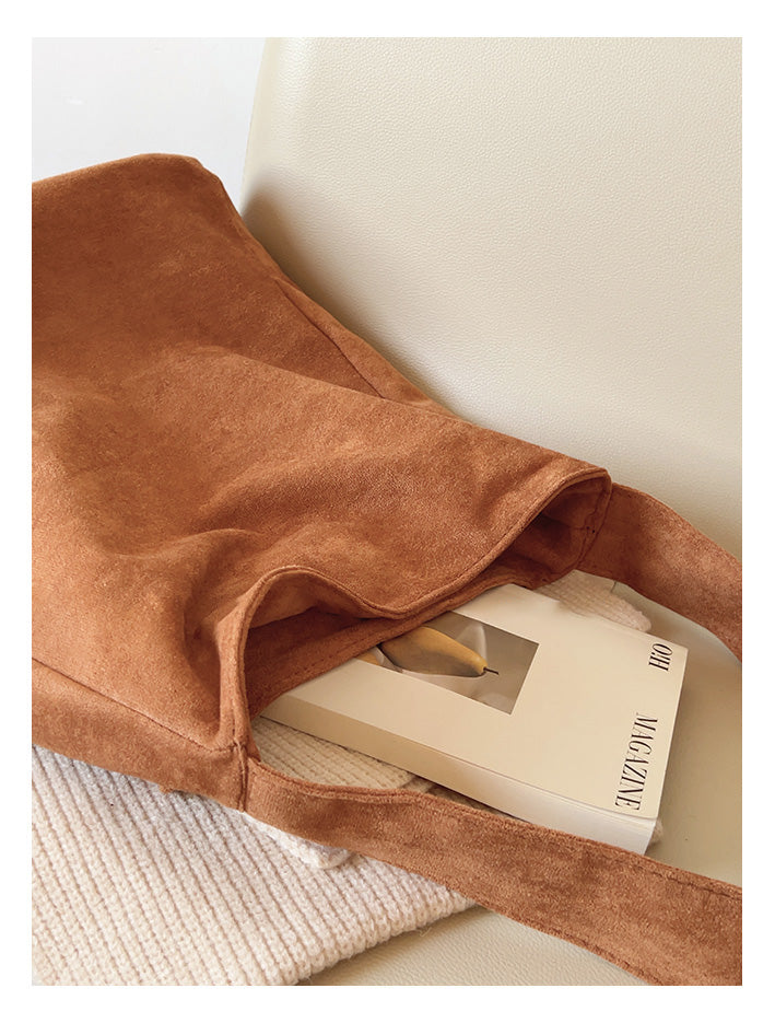 Soft Suede Shoulder Bag