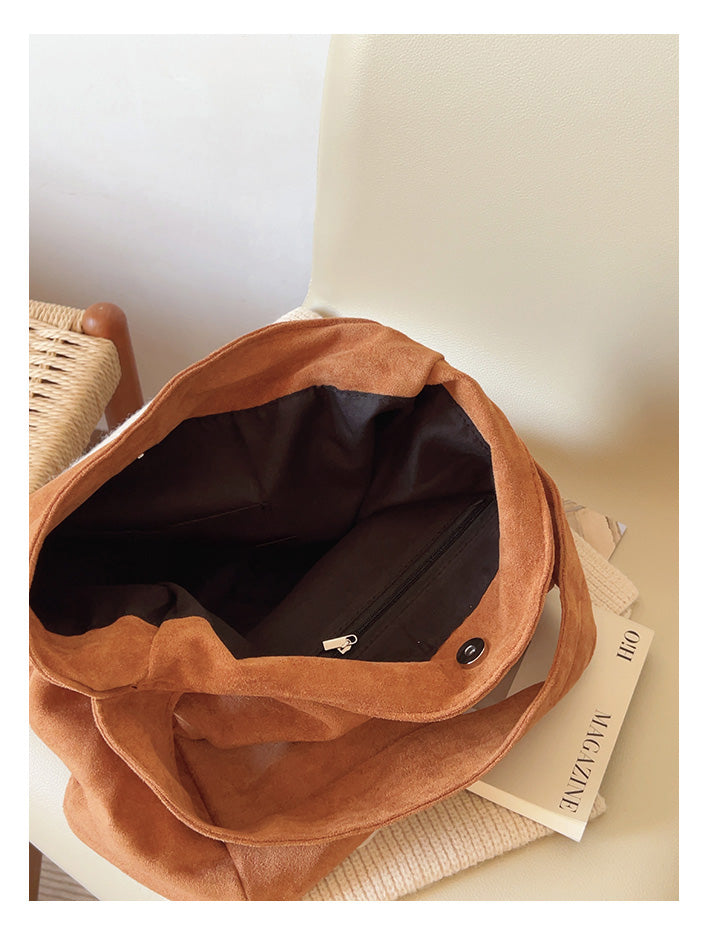 Soft Suede Shoulder Bag