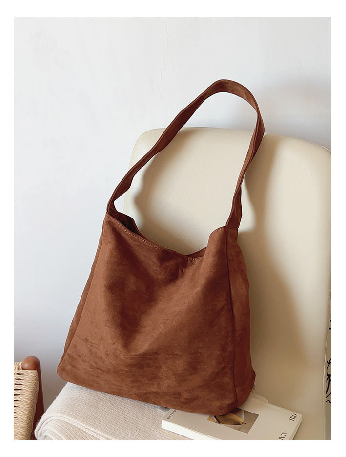 Soft Suede Shoulder Bag