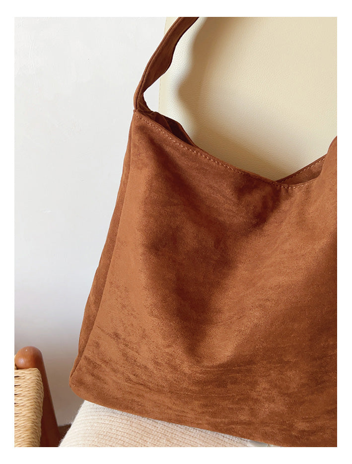 Soft Suede Shoulder Bag