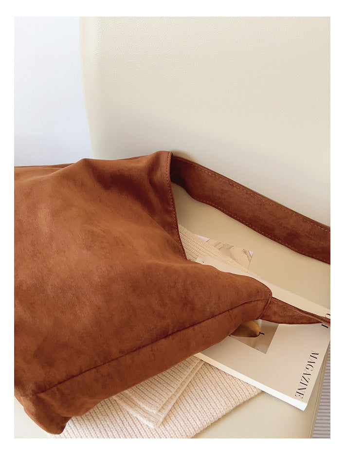 Soft Suede Shoulder Bag