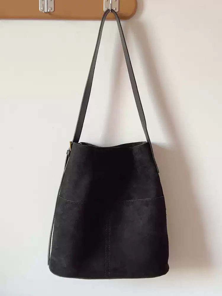 Soft Suede Shoulder Bag