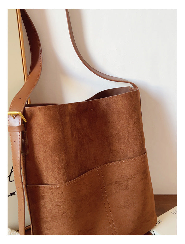 Soft Suede Shoulder Bag