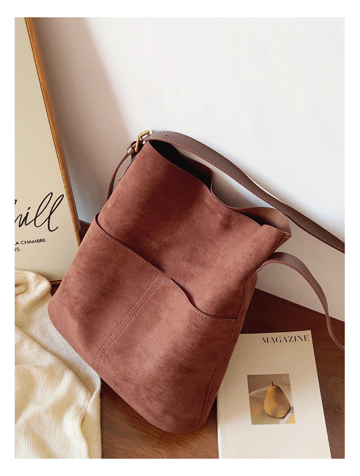 Soft Suede Shoulder Bag